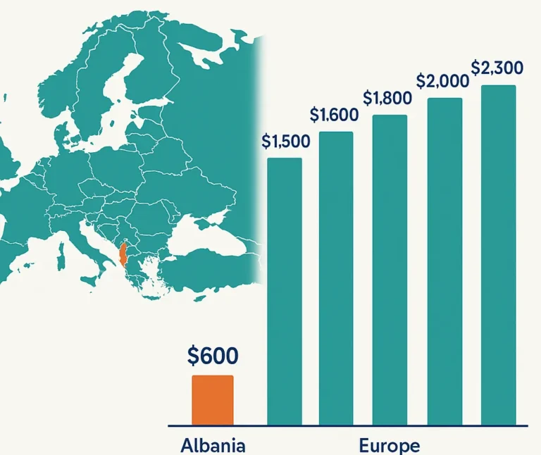 The Cost of Dental Implants in Albania Compared to Europe