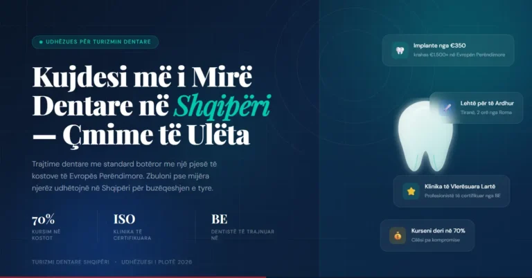 Klinikë dentare në Shqipëri që ofron standarde europiane dhe çmime të ulëta.